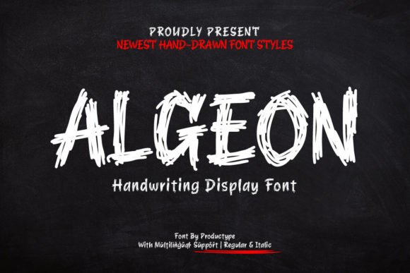 Algeon: The Handdrawn Display Font That Elevates Small Business Branding