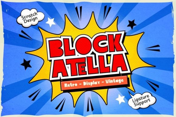 Block Atella: A Quirky Display Typeface for Memorable Branding