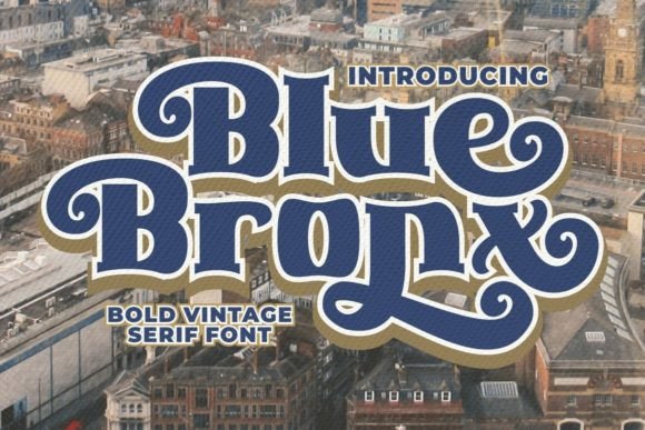Blue Bronx: A Bold Display Font for Modern Editorial Design