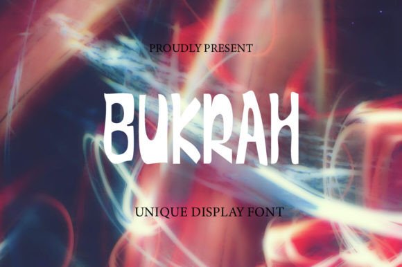 Bukrah Typeface: A Modern Display Font for Digital Branding