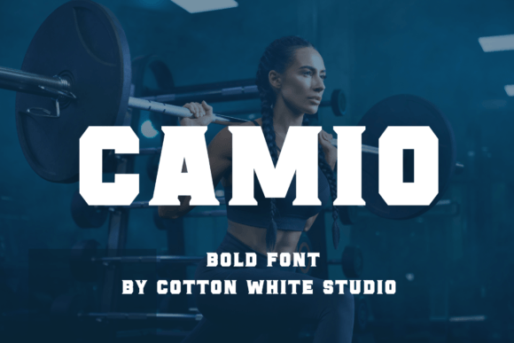 Camio Typeface: A Sporty Display Font for Modern Branding