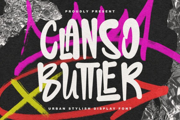 Clanso Buttler: The Urban Display Typeface for Modern Brand Identity