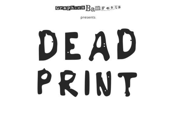 Dead Print Regular: A Bold Display Typeface for High-Impact Campaigns