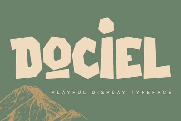 Dociel: A Playful Display Typeface for Modern Editorial Design