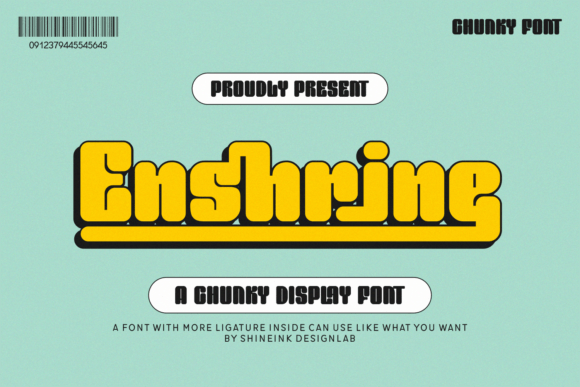 Enshrine: The Retro Display Font for Vintage Crafters