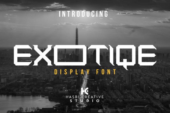 Exotiqe: The All-Cap Display Font for Bold Brand Identity