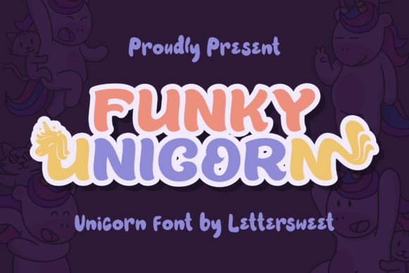 Funky Unicorn: A Playful Display Typeface for Modern Editorial Design