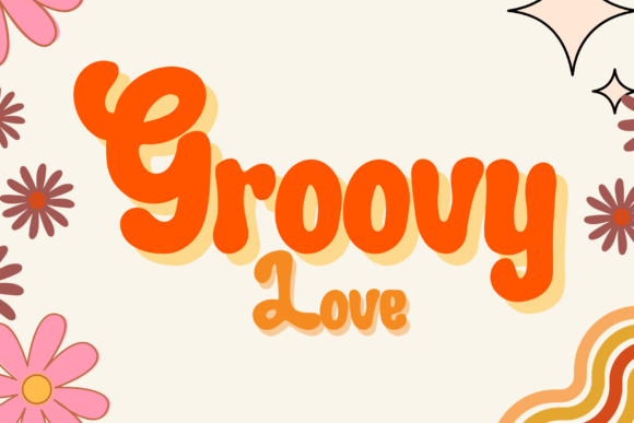 Groovy Love Typeface: A Retro Display Font for Campaign Design