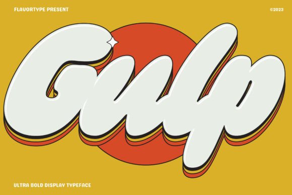 Gulp Typeface: A Playful Display Font for Modern Web Design