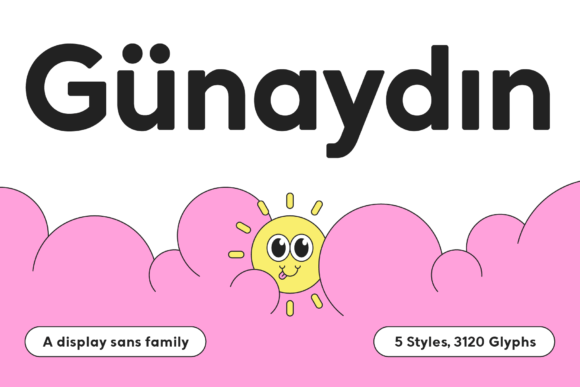 Gunaydin: A Modern Display Typeface for Bold Brand Identity