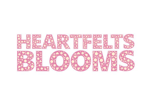 Heartfelt Blooms Display Font: Elevate Social Media Visuals