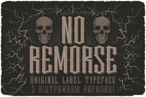 No Remorse: A Mighty Typeface for Bold Handmade Brands