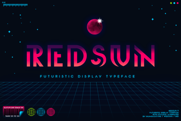 Redsun Typeface: A Futuristic Display Font for Modern Editorial Design