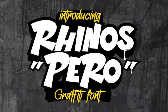 Rhinos Pero: A Quirky Display Font for Handmade Brands