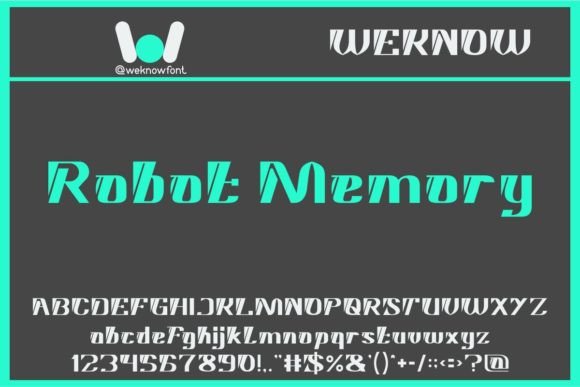 Robot Memory: A Techno-Varied Display Typeface for Digital Branding