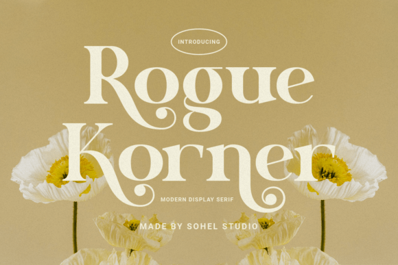 Rogue Korner: A Retro Display Serif for Handmade Brands