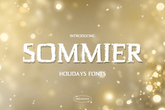 Sommier: A Creative Display Font for Bold Brand Identity