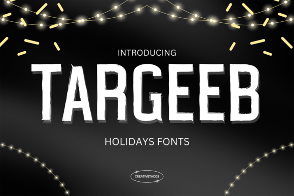 Targeeb: A Bold Brush Typeface for Modern Editorial Design