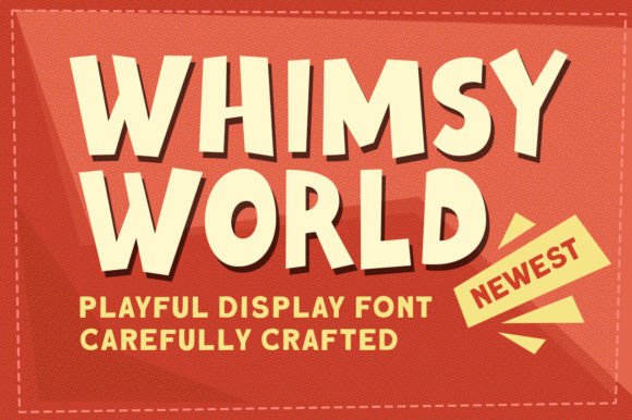 Whimsy World: A Playful Display Typeface for Editorial Branding